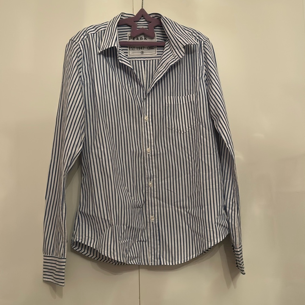 Frank & Eileen striped blouse.